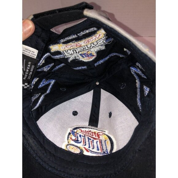 VTG Set of 2 Rusty Wallace #2 Miller Lite Racing Adjustable Hat Cap NASCAR Blue - Picture 14 of 16